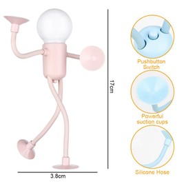 FOGARI Funny Sportsman Night Light Funny Lamp - Pack of 4 DIY Mini Night Light Children, Creative Cartoon Night Lamp, Cartoon Humanoid Lamp for Bedroom Living Room