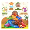 Coodoo Dinosaur Toys Magnetic Tiles Lava Dinosaur World Set -