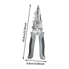 Colcolo Wire Stripper Wire Cutter Wiring Tool Professional Cutting Electricians Hand Tool Heavy Duty Pulling Wire Strippings Tool