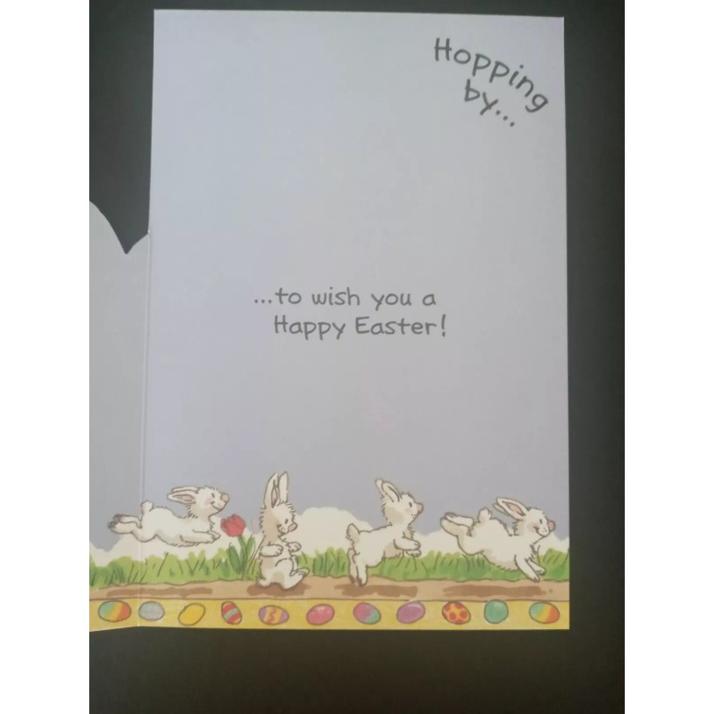 SUZY'S ZOO "HOPPING BY..." EASTER GREETING CARD