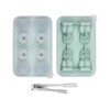2-Pack Silicone Cat Ice Cube Trays with Free Stainless Steel
