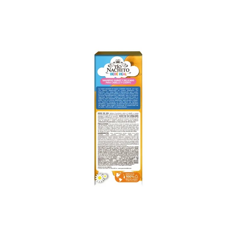 Tío Nachito Shampoo bebés para Cabello y Cuerpo 400ml