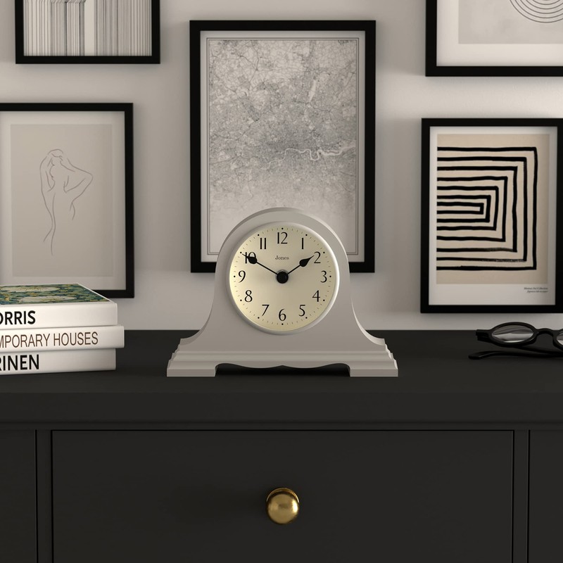 JONES CLOCKS® Speakeasy Mantel Clock - Traditional/Classic Design - Bedroom