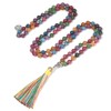 BALIBALI 108 Mala Beads Necklace Semi-Precious Gem Stones Meditation 108