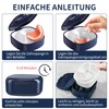 Lofez Dental Splint Box, Portable Denture Box with Removable Soaking