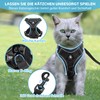 Grantop Adjustable Cat Harness, Escape-Proof Cat Harness with Lead Set,