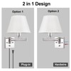 TRLIFE Wall Sconce Plug in, Dimmable Wall Sconces Set of