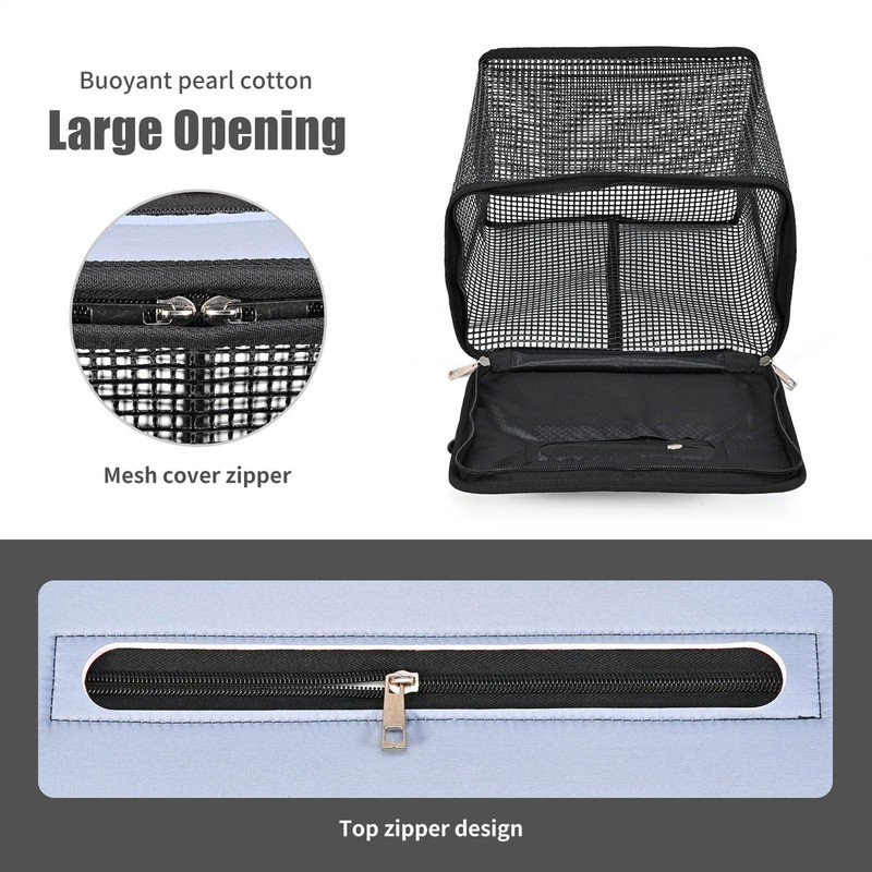 Floating Bait Bucket - Foldable Floating Fish Net Cage -