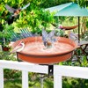 VeyFolzin.st Deck Mounted Bird Bath Bowl Spa for Outside, Detachable