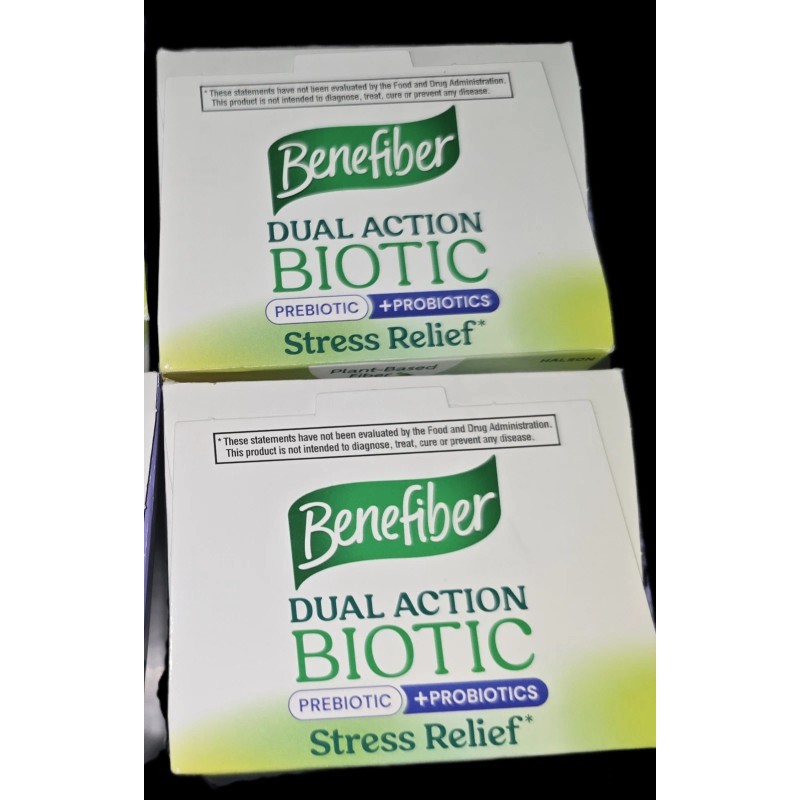 2-PK 18 Benefiber Dual Action Biotic, 18 Stick Packs Mixed