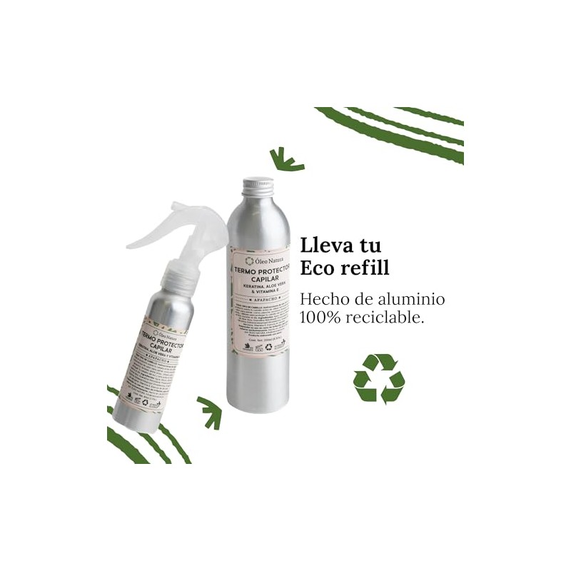 Eco Refill Termo Protector Capilar Rinde 3 Frascos de 80ml