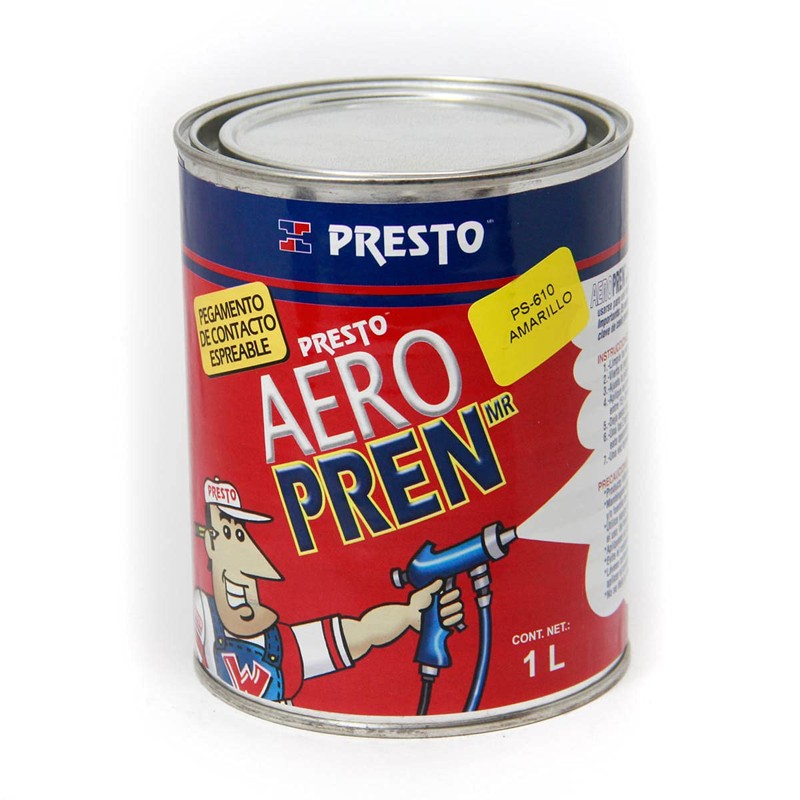 PEGAMENTO AEROPREN ESPREABLE PRESTO PS 610 (Transparente, 1L)