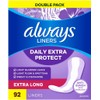 Always Anti-Bunch Xtra Protection, Panty Liners for Women, Light Absorbency,