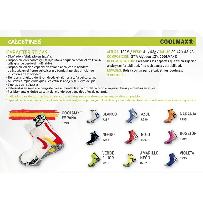 Pro Elite COOLMAX Sock - Blue - 6-8