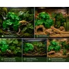 2 Pc Reptile Plants for Terrarium Decor,Amphibian Habitat Decor,Fake Plant