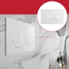 SPARES2GO Luxury Flush Plate Kit for Concealed Toilet Cistern Wall