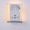 CNMYKYDS Wall Mounted Reading Light with Shelf - 3 Color