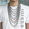 3/5/7/9/11mm Stainless Steel Silver Color Cuban Curb Chain Necklace Choker