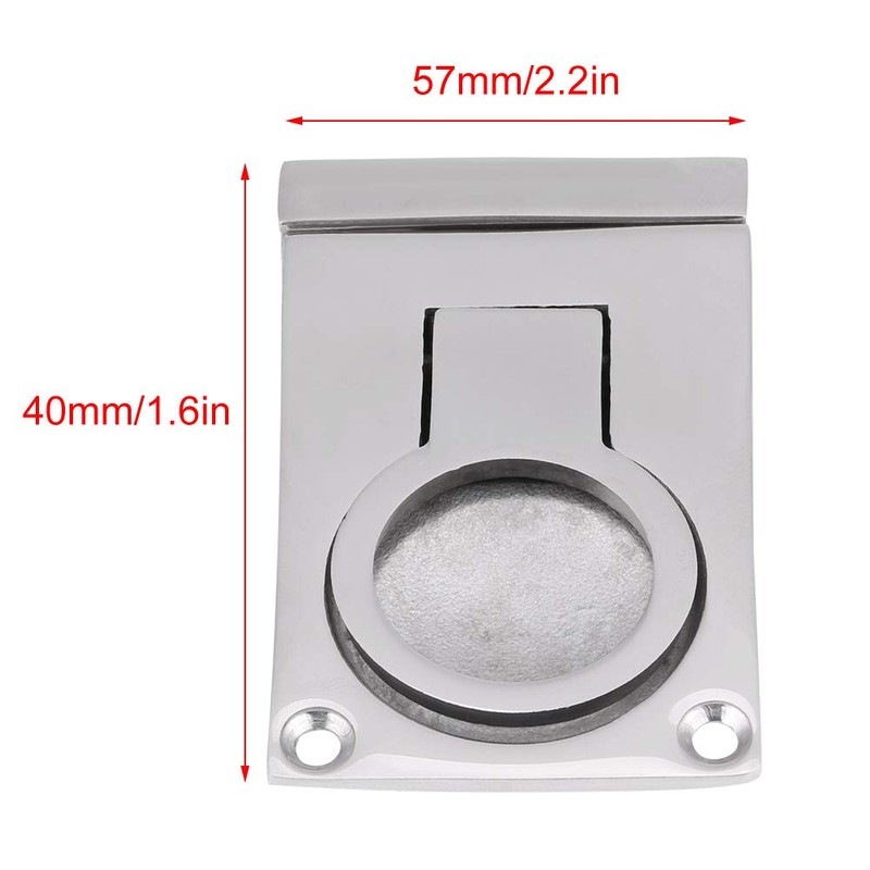 Pull Lock Stainless Steel – 2pcs Boat Hatch Handle, 57