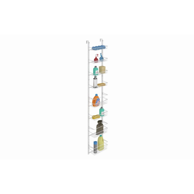 ClosetMaid Adjustable Organizer Rack with Baskets Wall or Over Door