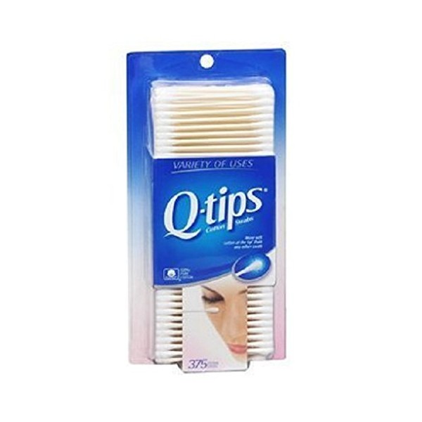 Q-tips Cotton Swab 375.0 ea (Pack of 3)