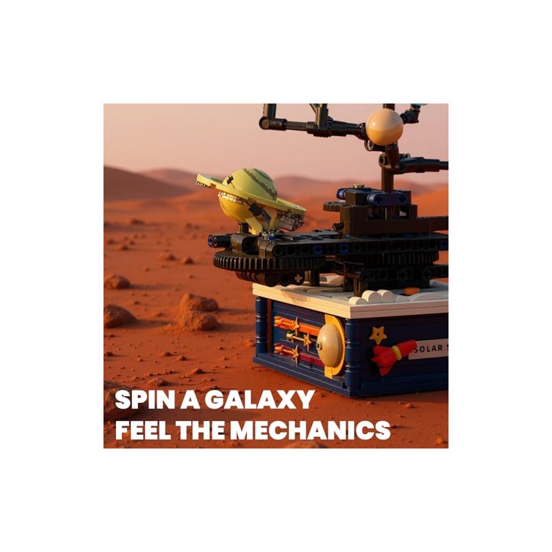 Solar System Building Sets with Light - 775 PCS Rotatable