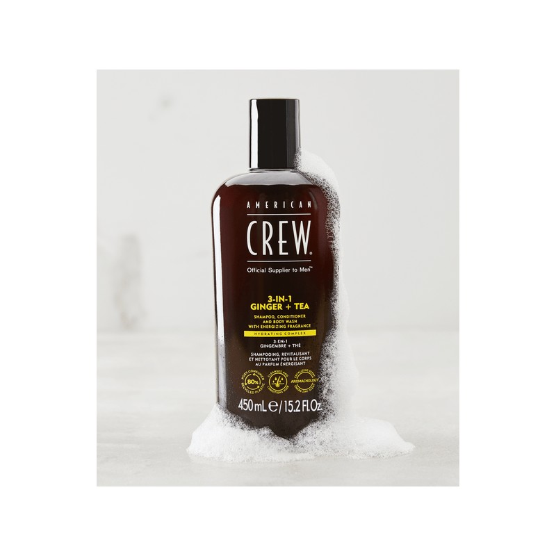 American Crew 3-In-1 Energizing Ginger + Tea 450ml