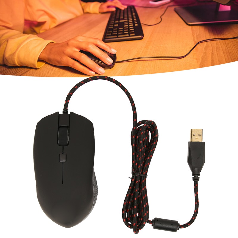 Mouse RGB Backlight 6DPI Adjustable Matte Appearance Programmable High Accuracy