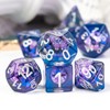 Cusdie 7-Die DND Dice, Polyhedral Dice Set Filled with Eyeball,