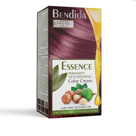 Bendida Permanent Hair Colour - Hair Dye, Red, Brown, Matted Blonde, Black, Ash Blonde, Hair Colours with Macadamia Oil, Hair Dye with Long-Lasting Colour 120 ml (6.26 Wild Cherry)