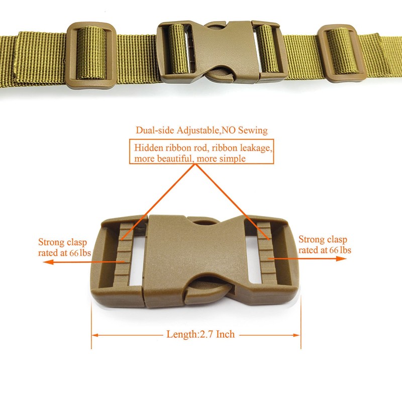 aYrap Quick Release Buckle 1 Inch: 8 1 Inch D