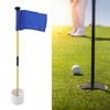 Practice Golf Hole Pole Cup Flag Stick Detachable 2 Section