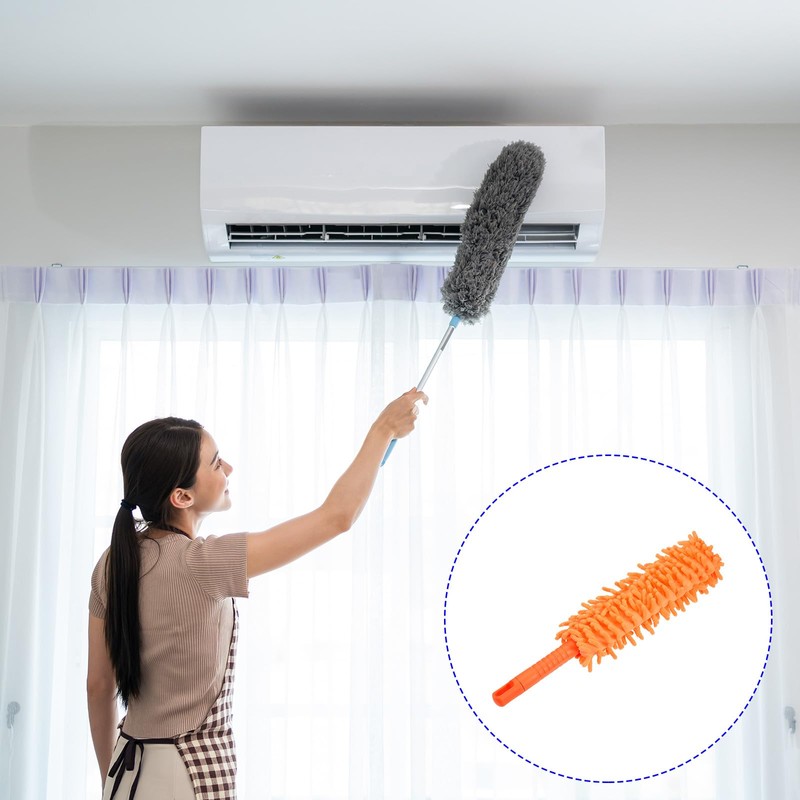 M METERXITY 2 Pack Chenille Cleaning Duster - Washable Reusable