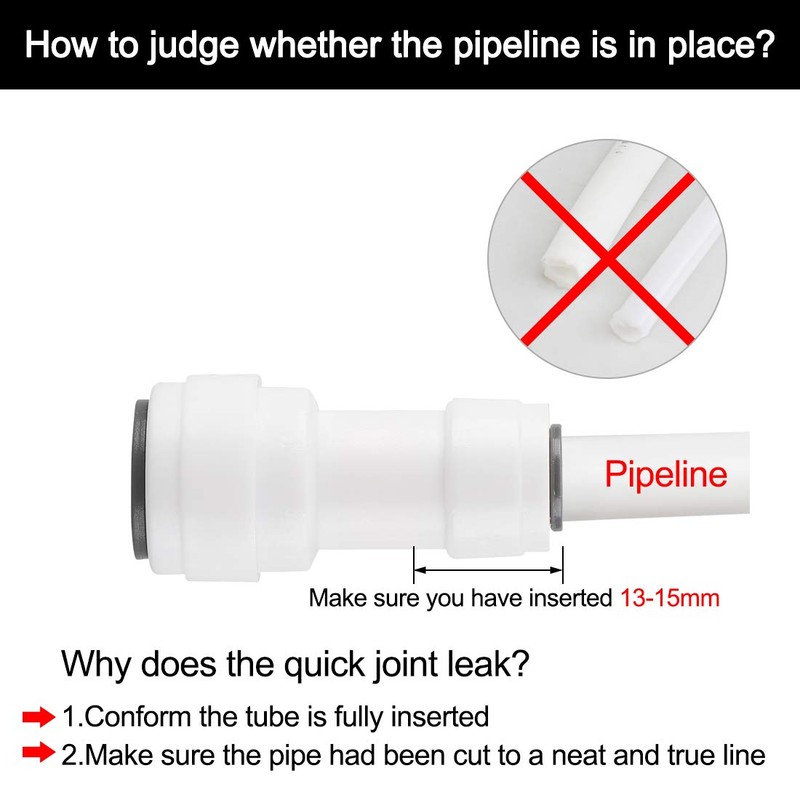 sourcing map Pack of 5 Hose Pipe Connection OD Quick