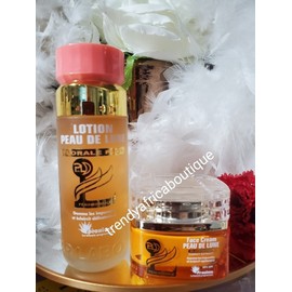 peau de lune 2pcs. Peau De Lune Florale Face Cleanser & Face Cream With Carrot Extracts