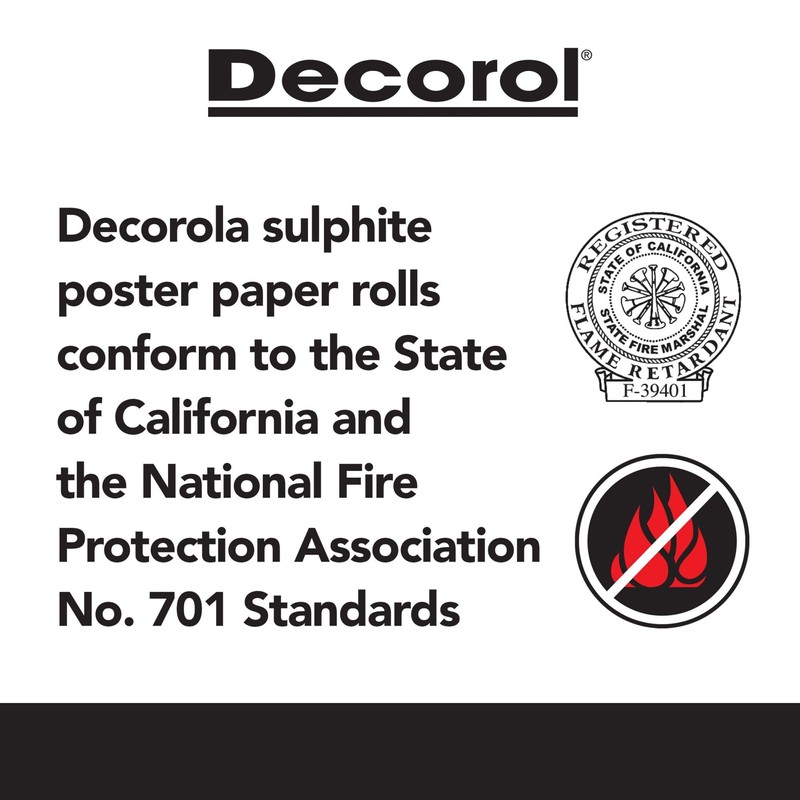 Pacon 101209 Decorol Flame Retardant Art Rolls, 40 lb, 36-Inch