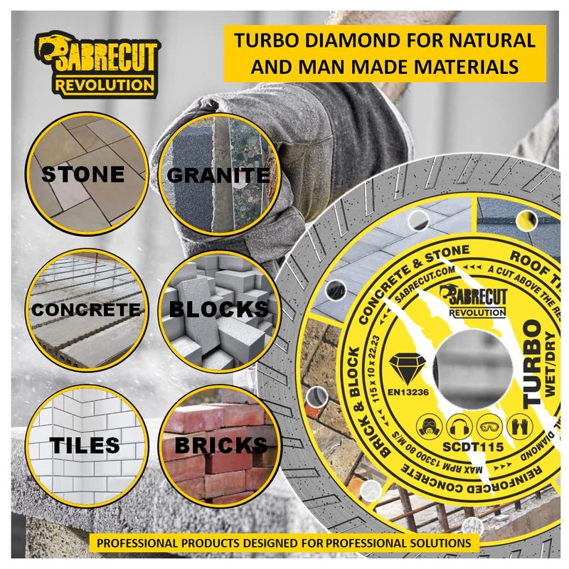 2 x SabreCut SCDT125_2 125mm (5 inch) x 10mm x
