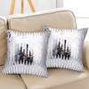 Silver Cushion Covers - 2pcs Silver Sequin Cushion, Disco Ball