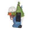 Faceless Doll Statue Exquisite Solar Powered Light Bright Colors Durable