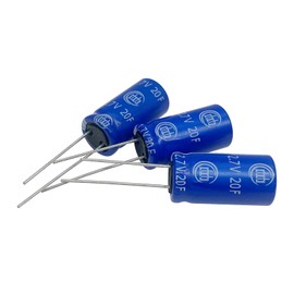 Cermant 5 pcs 12.5X25mm(0.49x0.98in) Super Capacitor 2.7V 20F Farad Capacitance Winding Type Energy Storage for On Board Backup Energy Storage