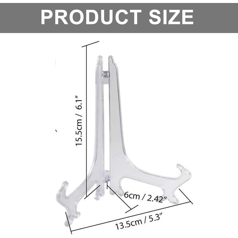 Trifletopia 2PCS Plate Display Stand - Folding Easel Holders -