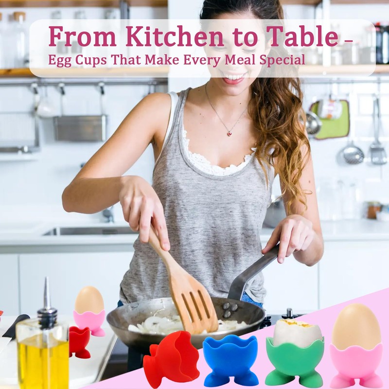 5-Piece Set Egg Cups, Egg Cups 4 – Funny &