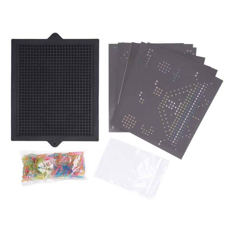 Kids DIY Inserting LED Lamp Multi Flashing Modes Develop Intelligence