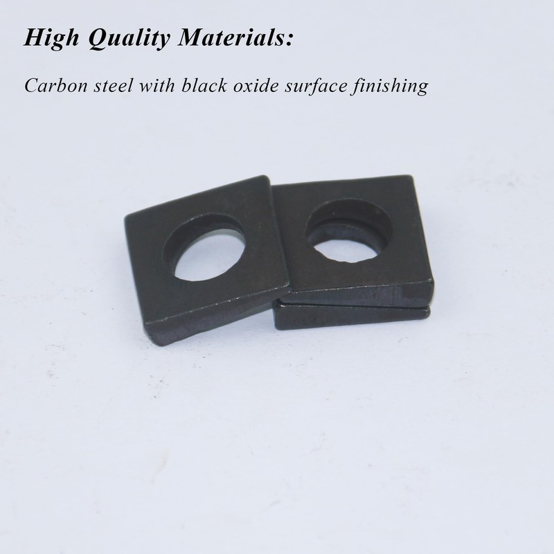 20 PCS 3/8 Beveled Square Washers in Plain Carbon Steel