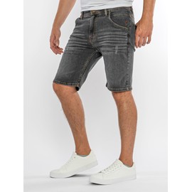 Rock Creek Men's Stretch Jeans Shorts H-381, lightgrey