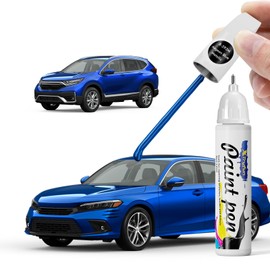 XTryfun Aegean Blue Metallic (B-593M) Touch Up Paint Compatible with Honda, DIY Car Paint Scratch Repair, Quick & Easy Fix Automotive Scratch Repair for Civic/CRV/Fit/Insight/CRZ/HRV