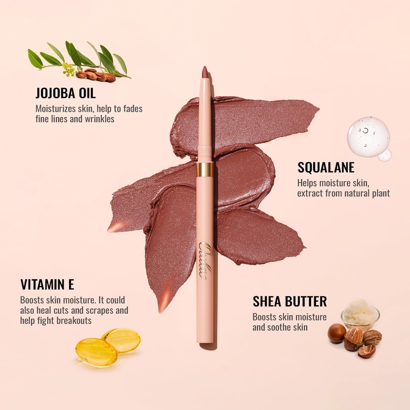 Oulac Matte Plummy Brown Lipliner Pencil Waterproof - Smooth and