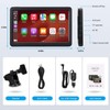 7" HD Wireless Carplay Screen for Car, Touch Screen Portable