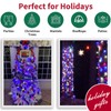 LAMPHOME Patriotic String Lights - Red White Blue Mini Lights