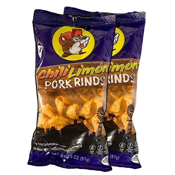Bucee Pork Rinds, Chili Limon, Keto Friendly, Chile Limon Flavor,